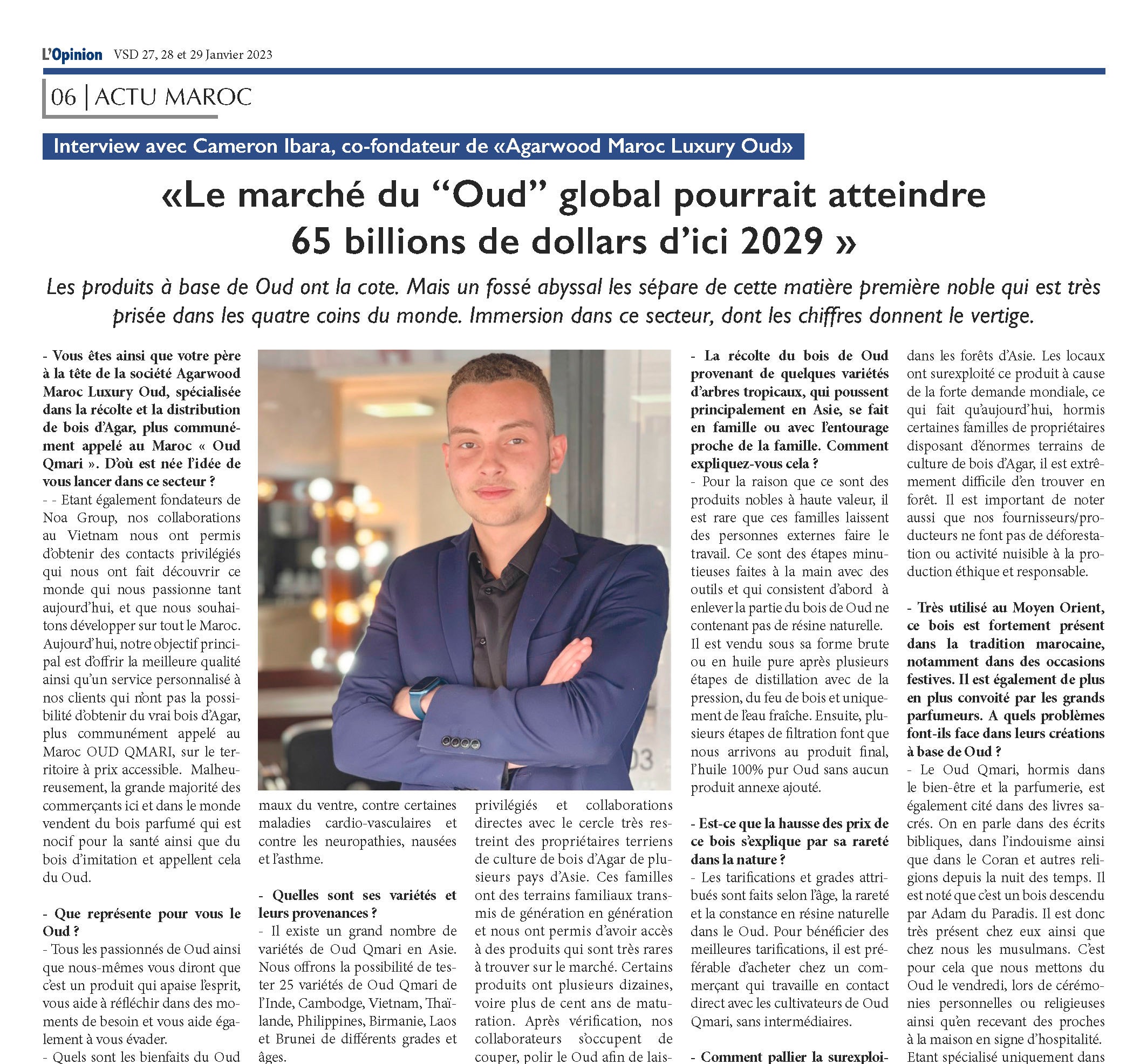 Cameron Ibara CEO Cooper Agarwood