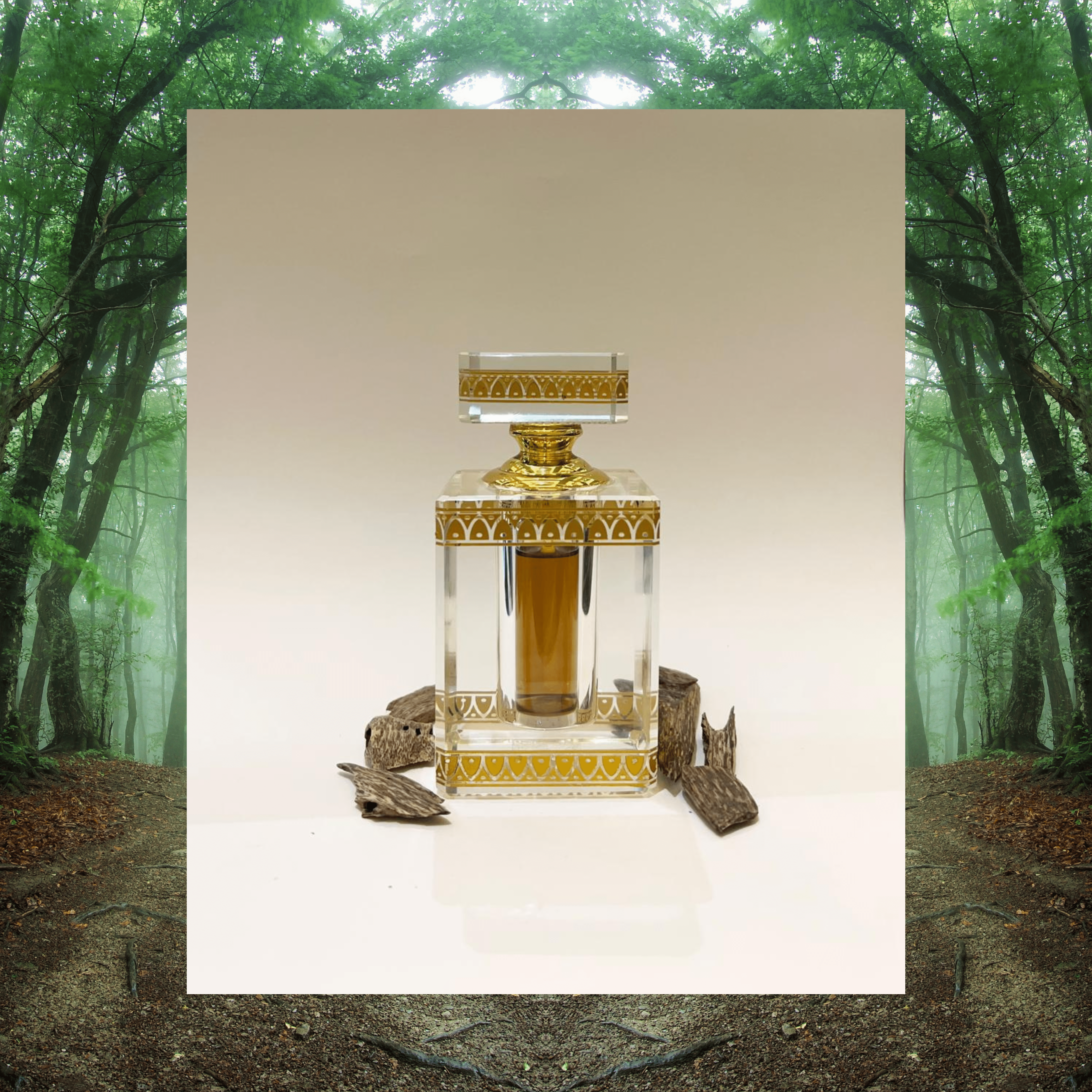 Parfum pur oud qmari trat dorée Thaïlande